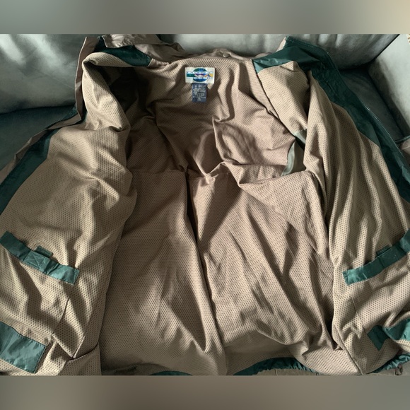 Ex Officio Adventure Wear Unisex Khaki and Green Jacket XXL. Full Zip Hooded. - Picture 6 of 11
